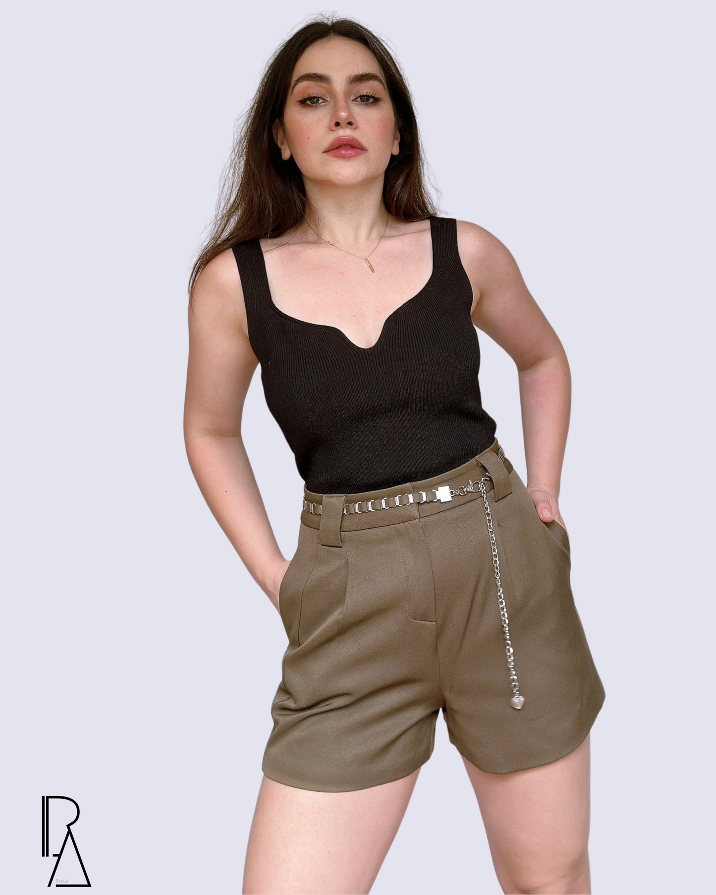 Chain-Belt Shorts