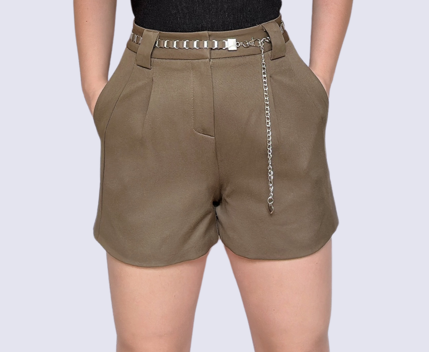 Chain-Belt Shorts