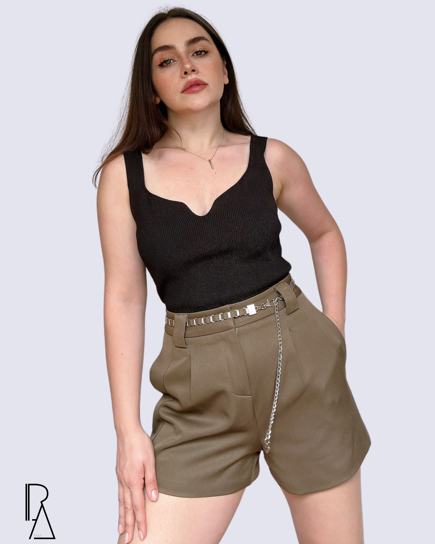 Chain-Belt Shorts